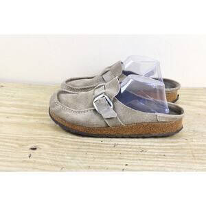 Birkenstock Clogs 41 Womens Brown Taupe Buckley Slip On Sandals Shoes